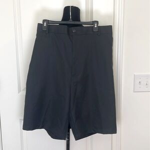 PGA Tour Men's Black Performance Golf Shorts Flat Front 100% Polyester Size 50